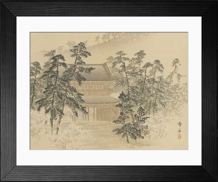 Framed Print : Twenty-Five Views of the Capital (image 15 of 29), Late 19th century. Creator: Morikawa Sobun Framed Print : Twenty-Five Views of the Capital (image 15 of 29), Late 19th century. Creator: Morikawa Sobun