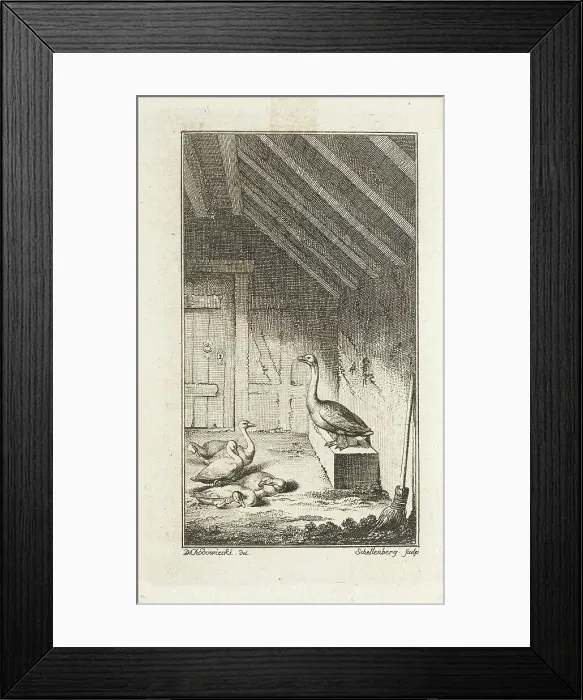 Framed Print : Illustration for Mathias Claudius Asmus Omnia sua secum Portans, (Published 1783?). Creator: Johann Rudolf Schellenburg Framed Print : Illustration for Mathias Claudius Asmus Omnia sua secum Portans, (Published 1783?). Creator: Johann Rudolf Schellenburg