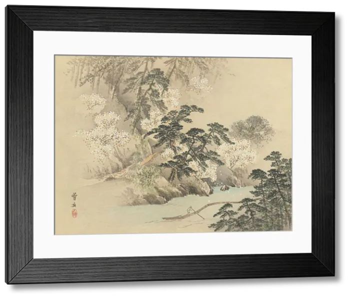 Framed Print : Twenty-Five Views of the Capital (image 16 of 29), Late 19th century. Creator: Morikawa Sobun Framed Print : Twenty-Five Views of the Capital (image 16 of 29), Late 19th century. Creator: Morikawa Sobun