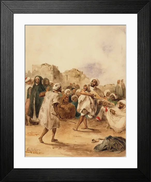 Framed Print : Strolling Players, 1833. Creator: Eugene Delacroix Framed Print : Strolling Players, 1833. Creator: Eugene Delacroix