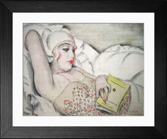 Framed Print : La Sieste, 1922. Creator: Wegener, Gerda (1886-1940) Framed Print : La Sieste, 1922. Creator: Wegener, Gerda (1886-1940)
