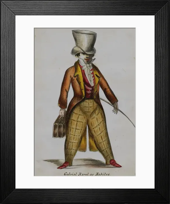 Framed Print : Gabriel Ravel as Babilas, 1855-1859. Creator: Alfred Jacob Miller Framed Print : Gabriel Ravel as Babilas, 1855-1859. Creator: Alfred Jacob Miller