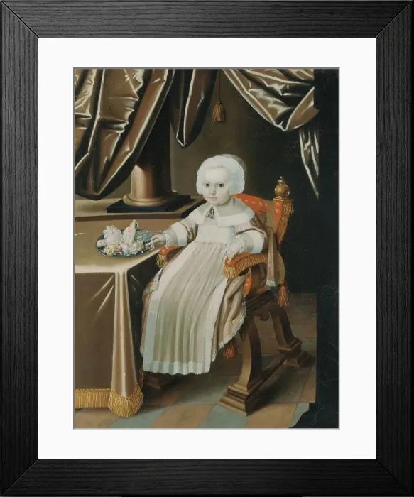 Framed Print : Katarina Barbara, 1650-1733, Princess of Baden-Durlach, 1653. Creator: Anon Framed Print : Katarina Barbara, 1650-1733, Princess of Baden-Durlach, 1653. Creator: Anon