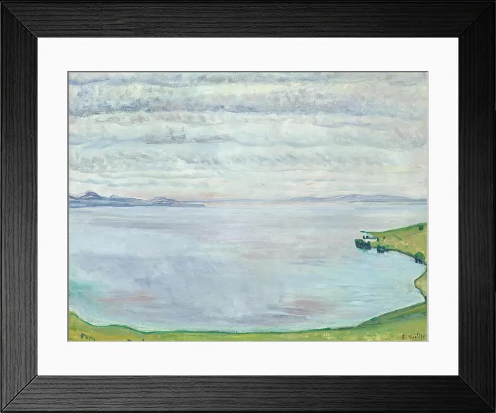 Framed Print : Lake Geneva, seen from Chexbres, c.1911. Creator: Hodler, Ferdinand (1853-1918) Framed Print : Lake Geneva, seen from Chexbres, c.1911. Creator: Hodler, Ferdinand (1853-1918)