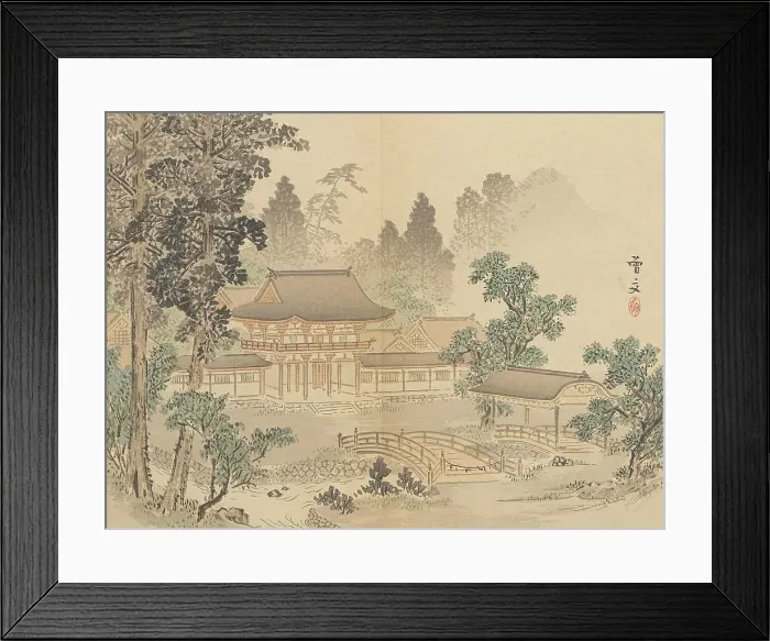 Framed Print : Twenty-Five Views of the Capital (image 2 of 29), Late 19th century. Creator: Morikawa Sobun Framed Print : Twenty-Five Views of the Capital (image 2 of 29), Late 19th century. Creator: Morikawa Sobun