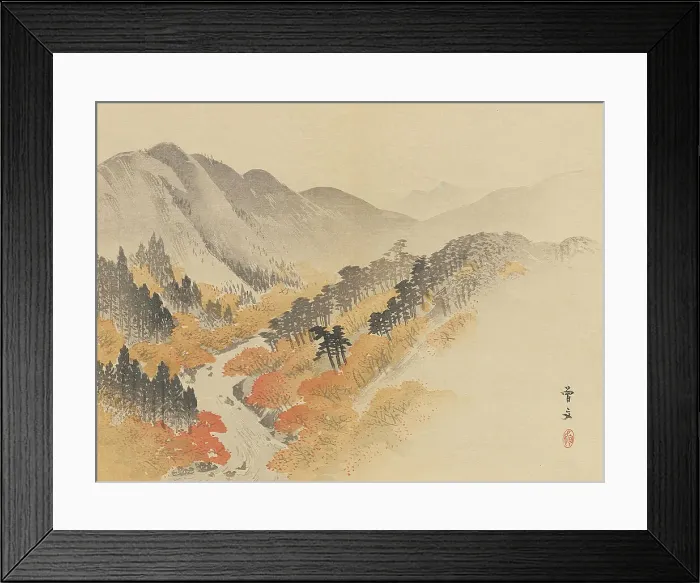 Framed Print : Twenty-Five Views of the Capital (image 21 of 29), Late 19th century. Creator: Morikawa Sobun Framed Print : Twenty-Five Views of the Capital (image 21 of 29), Late 19th century. Creator: Morikawa Sobun