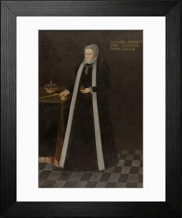 Framed Print : Katarina Stenbock, 1535-1621, Queen of Sweden, c16th century. Creator: Anon Framed Print : Katarina Stenbock, 1535-1621, Queen of Sweden, c16th century. Creator: Anon