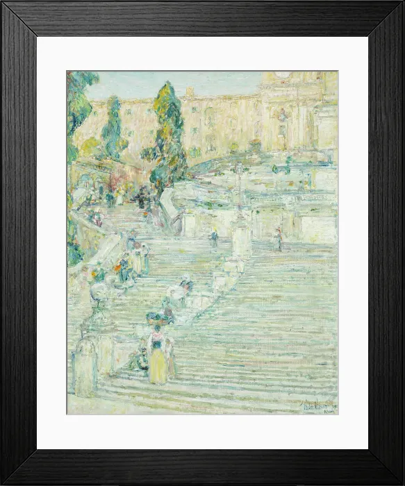 Framed Print : The Spanish Stairs, Rome (image 1 of 3), 1897. Creator: Frederick Childe Hassam Framed Print : The Spanish Stairs, Rome (image 1 of 3), 1897. Creator: Frederick Childe Hassam