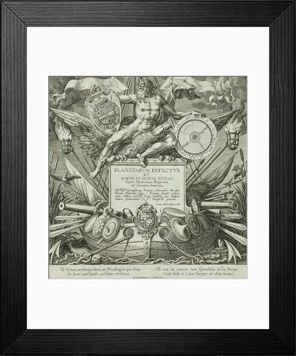 Framed Print : Title Page, 1585. Creator: Johann Sadeler I Framed Print : Title Page, 1585. Creator: Johann Sadeler I
