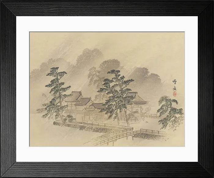 Framed Print : Twenty-Five Views of the Capital (image 22 of 29), Late 19th century. Creator: Morikawa Sobun Framed Print : Twenty-Five Views of the Capital (image 22 of 29), Late 19th century. Creator: Morikawa Sobun