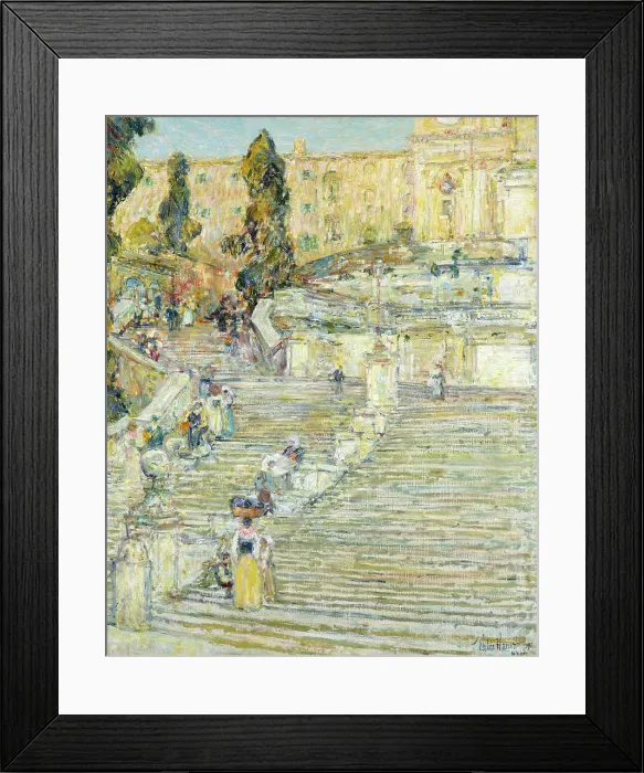 Framed Print : The Spanish Stairs, Rome (image 2 of 3), 1897. Creator: Frederick Childe Hassam Framed Print : The Spanish Stairs, Rome (image 2 of 3), 1897. Creator: Frederick Childe Hassam