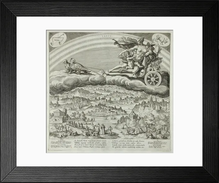 Framed Print : The Sun, c1585. Creator: Johann Sadeler I Framed Print : The Sun, c1585. Creator: Johann Sadeler I
