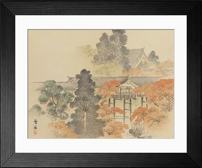 Framed Print : Twenty-Five Views of the Capital (image 24 of 29), Late 19th century. Creator: Morikawa Sobun Framed Print : Twenty-Five Views of the Capital (image 24 of 29), Late 19th century. Creator: Morikawa Sobun