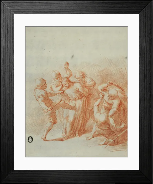 Framed Print : The Imprisonment of Christ, unknown date. Creator: Anon Framed Print : The Imprisonment of Christ, unknown date. Creator: Anon