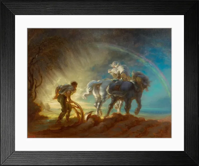 Framed Print : Le labour, c.1890. Creator: Anquetin, Louis (1861-1932) Framed Print : Le labour, c.1890. Creator: Anquetin, Louis (1861-1932)