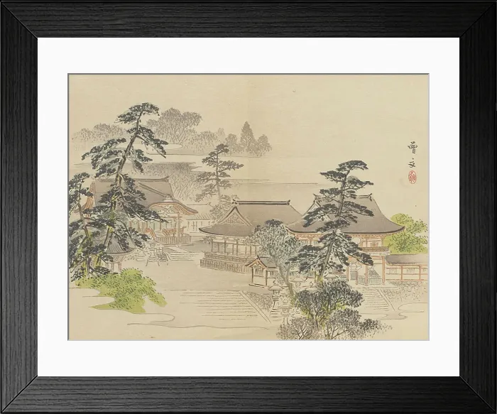 Framed Print : Twenty-Five Views of the Capital (image 26 of 29), Late 19th century. Creator: Morikawa Sobun Framed Print : Twenty-Five Views of the Capital (image 26 of 29), Late 19th century. Creator: Morikawa Sobun