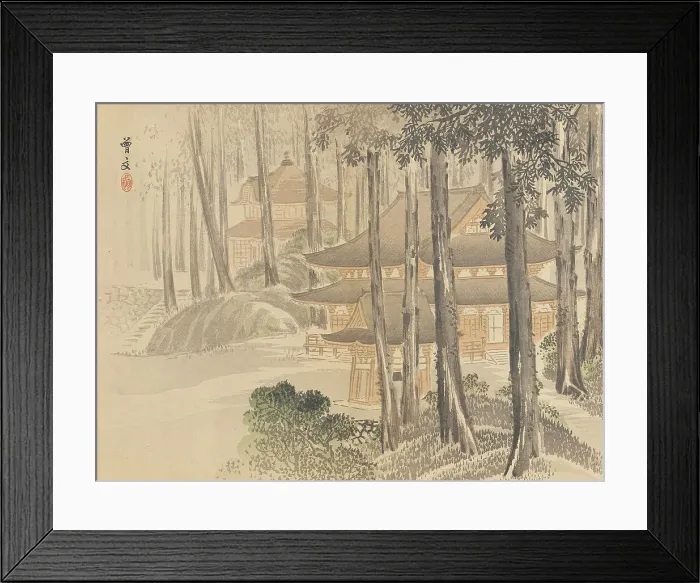 Framed Print : Twenty-Five Views of the Capital (image 3 of 29), Late 19th century. Creator: Morikawa Sobun Framed Print : Twenty-Five Views of the Capital (image 3 of 29), Late 19th century. Creator: Morikawa Sobun