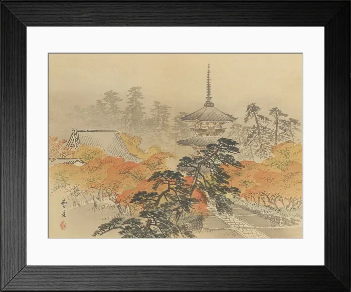 Framed Print : Twenty-Five Views of the Capital (image 5 of 29), Late 19th century. Creator: Morikawa Sobun Framed Print : Twenty-Five Views of the Capital (image 5 of 29), Late 19th century. Creator: Morikawa Sobun