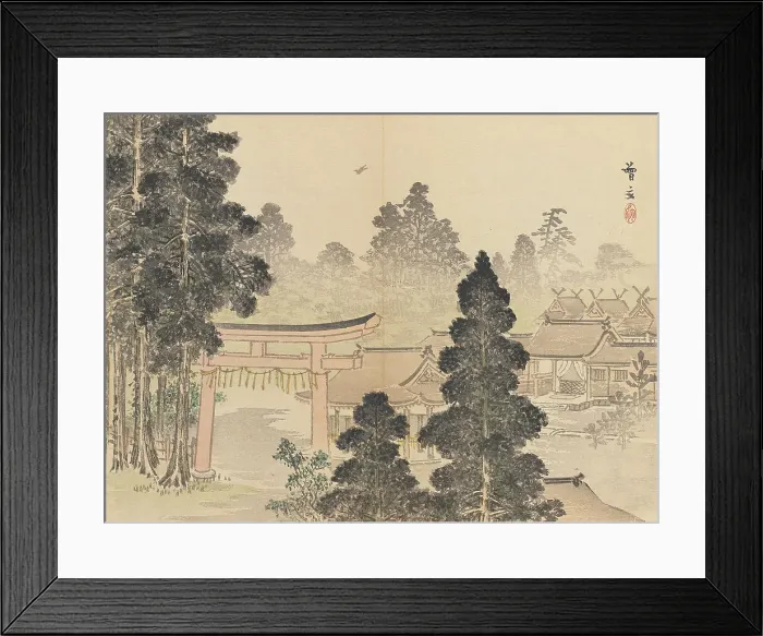 Framed Print : Twenty-Five Views of the Capital (image 7 of 29), Late 19th century. Creator: Morikawa Sobun Framed Print : Twenty-Five Views of the Capital (image 7 of 29), Late 19th century. Creator: Morikawa Sobun