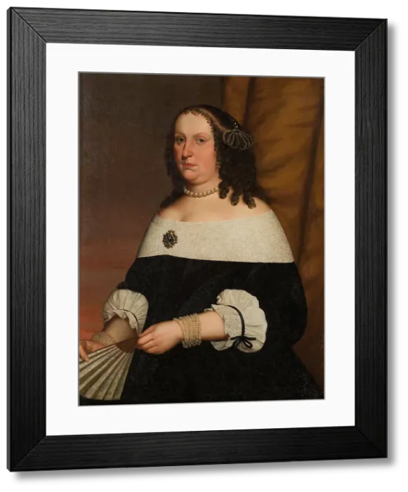 Framed Print : Kristina Magdalena of Zweibrücken, Margravine of Baden-Dulach 1616-62, c17th century.. Creator: Unknown Framed Print : Kristina Magdalena of Zweibrücken, Margravine of Baden-Dulach 1616-62, c17th century.. Creator: Unknown