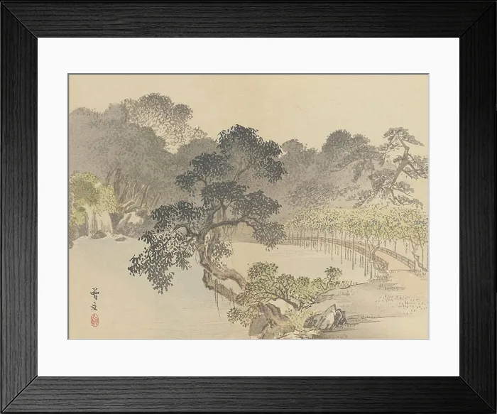 Framed Print : Twenty-Five Views of the Capital (image 8 of 29), Late 19th century. Creator: Morikawa Sobun Framed Print : Twenty-Five Views of the Capital (image 8 of 29), Late 19th century. Creator: Morikawa Sobun
