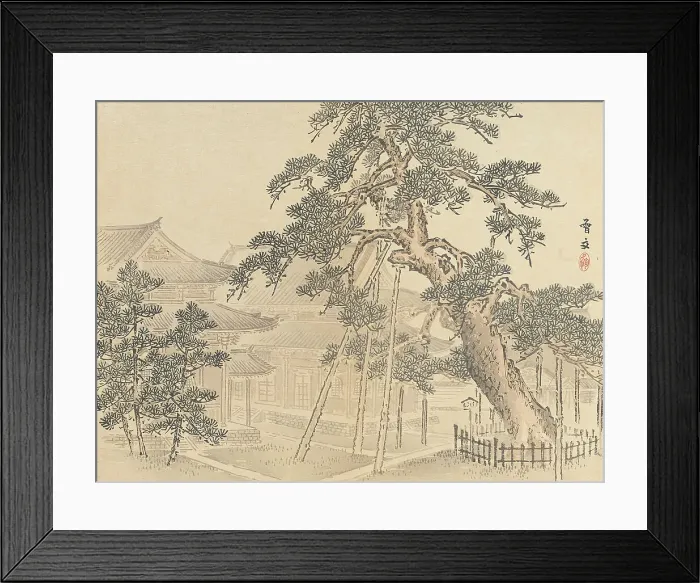 Framed Print : Twenty-Five Views of the Capital (image 9 of 29), Late 19th century. Creator: Morikawa Sobun Framed Print : Twenty-Five Views of the Capital (image 9 of 29), Late 19th century. Creator: Morikawa Sobun
