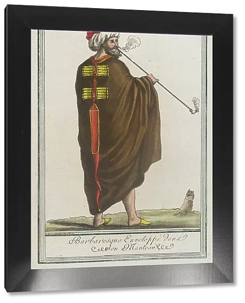 Costumes de Différents Pays, Barbaresque Enveloppé Iana son Manteau, c1797. Creator: Jacques Grasset de Saint-Sauveur