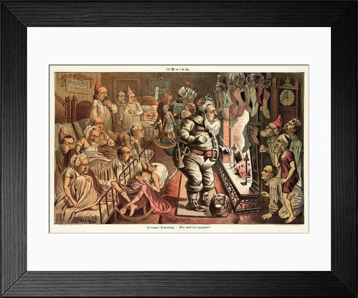 Framed Print : Cartoon from Puck, between 1880 and 1889. Creators: Joseph Keppler, Bernhard Gillam Framed Print : Cartoon from Puck, between 1880 and 1889. Creators: Joseph Keppler, Bernhard Gillam