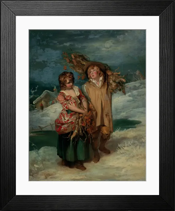 Framed Print : Winter, between 1793 and 1794. Creator: Francis Wheatley Framed Print : Winter, between 1793 and 1794. Creator: Francis Wheatley