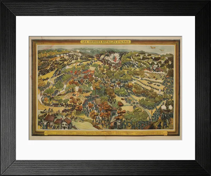 Framed Print : Les grandes batailles d'Alsace, c.1920. Creator: Auglay, Lucien (1880-1947) Framed Print : Les grandes batailles d'Alsace, c.1920. Creator: Auglay, Lucien (1880-1947)