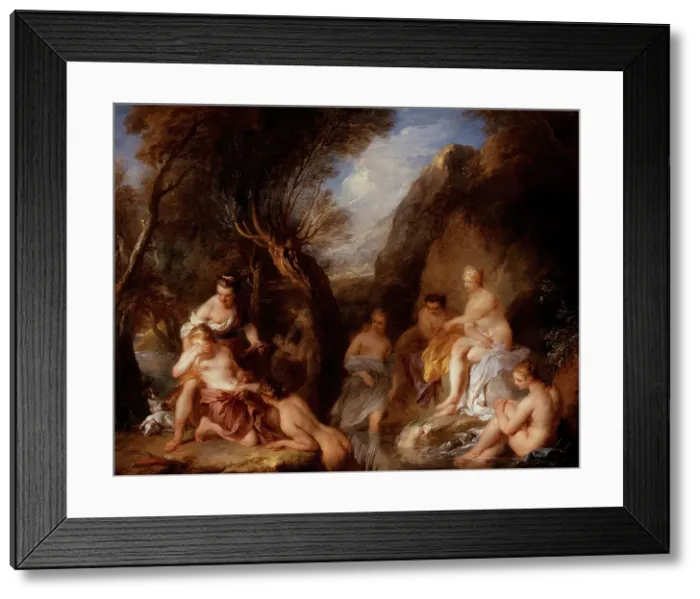 Framed Print : Diana and Callisto, 1723. Creator: Francois Lemoyne Framed Print : Diana and Callisto, 1723. Creator: Francois Lemoyne