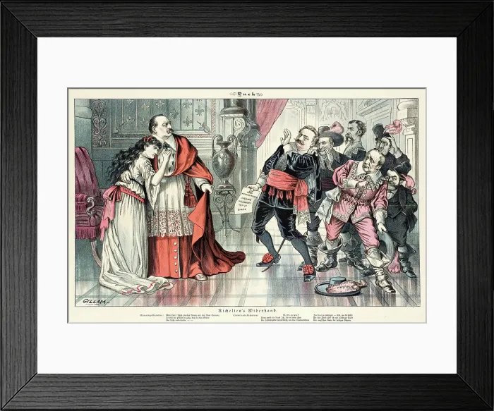 Framed Print : Cartoon from Puck, between 1880 and 1889. Creators: Joseph Keppler, Bernhard Gillam Framed Print : Cartoon from Puck, between 1880 and 1889. Creators: Joseph Keppler, Bernhard Gillam