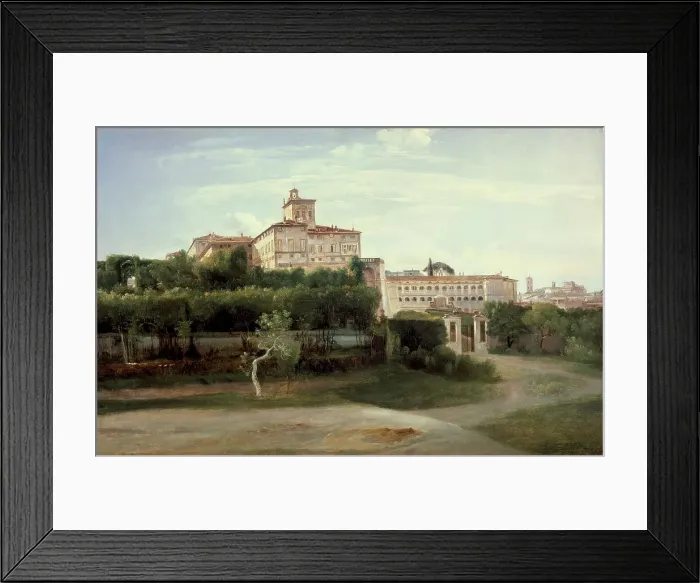Framed Print : View of the Quirinal Palace, Rome, c1806. Creator: Francois-Marius Granet Framed Print : View of the Quirinal Palace, Rome, c1806. Creator: Francois-Marius Granet