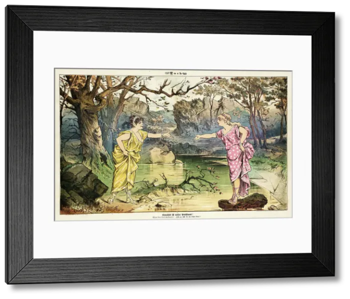 Framed Print : Cartoon from Puck, between 1880 and 1889. Creators: Joseph Keppler, Bernhard Gillam Framed Print : Cartoon from Puck, between 1880 and 1889. Creators: Joseph Keppler, Bernhard Gillam