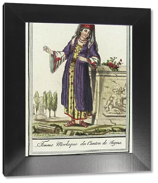 Costumes de Différents Pays, Femme Morlaque du Canton de Segna, c1797. Creator: Jacques Grasset de Saint-Sauveur