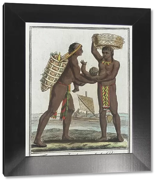 Costumes de Différents Pays, Femmes Indiennes de la Guyane, c1797. Creator: Jacques Grasset de Saint-Sauveur