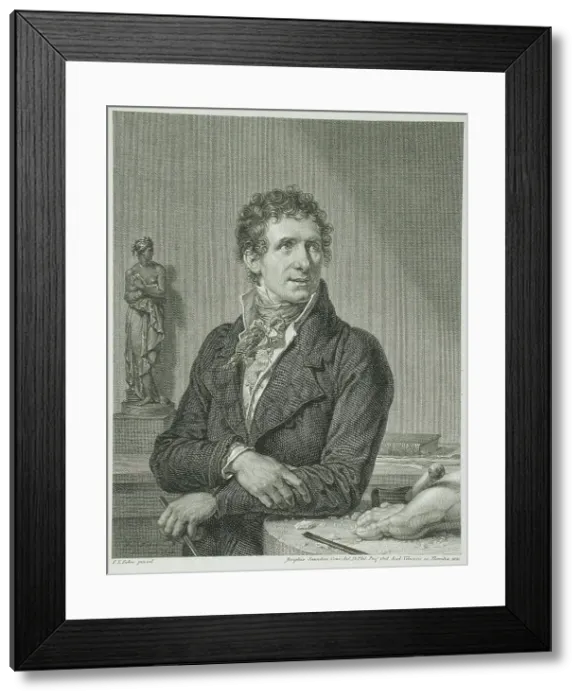 Framed Print : Antonio Canova, 1820. Creator: Joseph Saunders Framed Print : Antonio Canova, 1820. Creator: Joseph Saunders