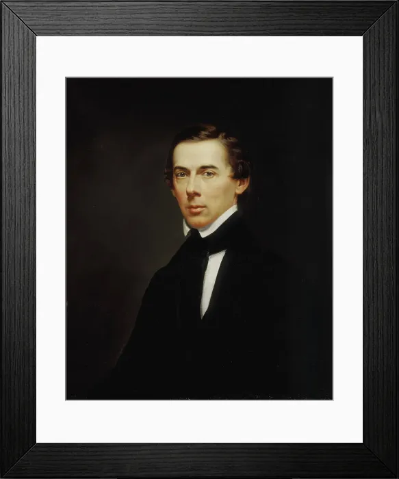 Framed Print : Self-portrait, 1849. Creator: Frederick R. Spencer Framed Print : Self-portrait, 1849. Creator: Frederick R. Spencer