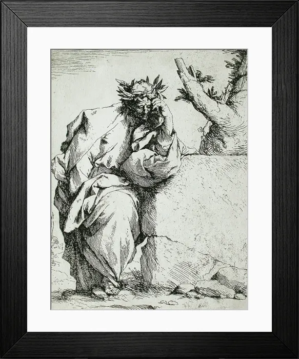 Framed Print : The Poet, between circa 1620 and circa 1621. Creator: Jusepe de Ribera Framed Print : The Poet, between circa 1620 and circa 1621. Creator: Jusepe de Ribera