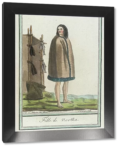 Costumes de Différents Pays, Fille de Nootka, c1797. Creator: Jacques Grasset de Saint-Sauveur