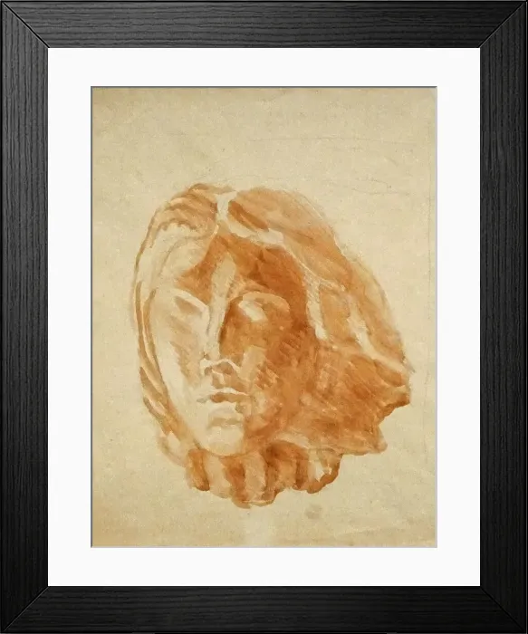 Framed Print : Mask of Isadora Duncan, c.1920. Creator: Bourdelle, Antoine (1861-1929) Framed Print : Mask of Isadora Duncan, c.1920. Creator: Bourdelle, Antoine (1861-1929)