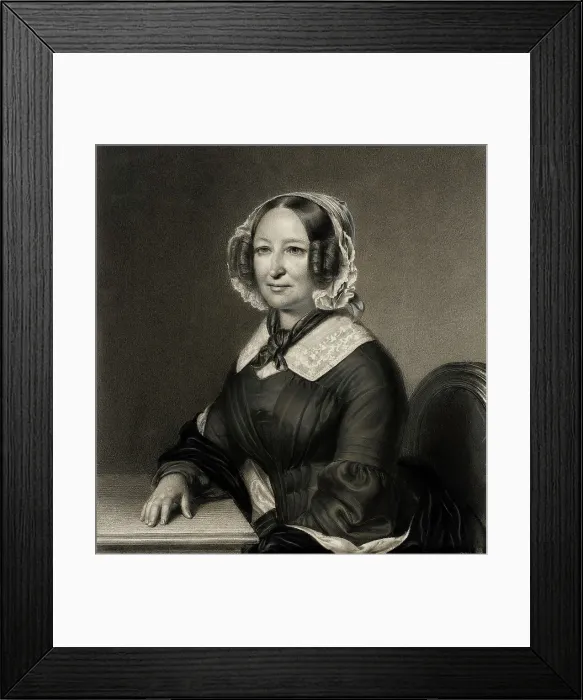 Framed Print : Portrait of Frau Geheimräthin Karsten, 1846. Creator: Paul Burde Framed Print : Portrait of Frau Geheimräthin Karsten, 1846. Creator: Paul Burde