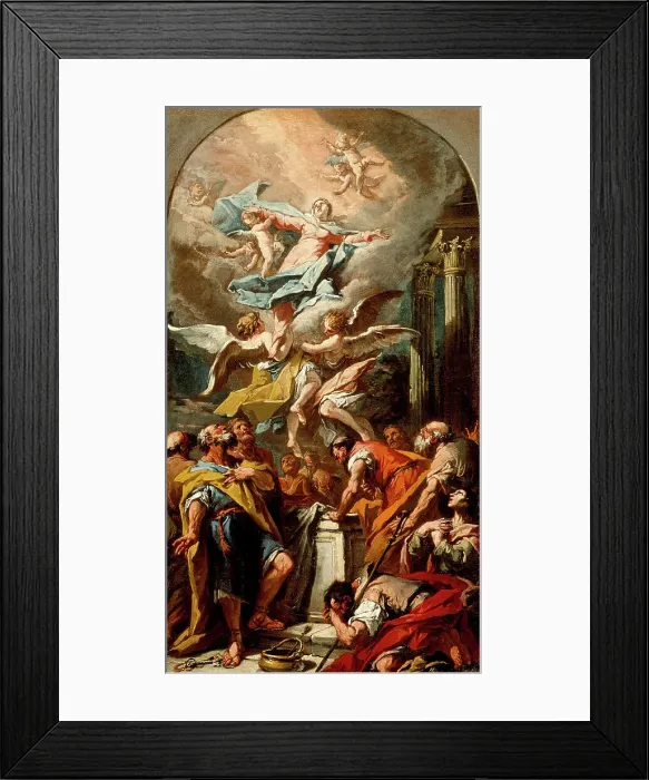 Framed Print : The Assumption of the Virgin, between c1734 and c1740. Creator: Gaspare Diziani Framed Print : The Assumption of the Virgin, between c1734 and c1740. Creator: Gaspare Diziani