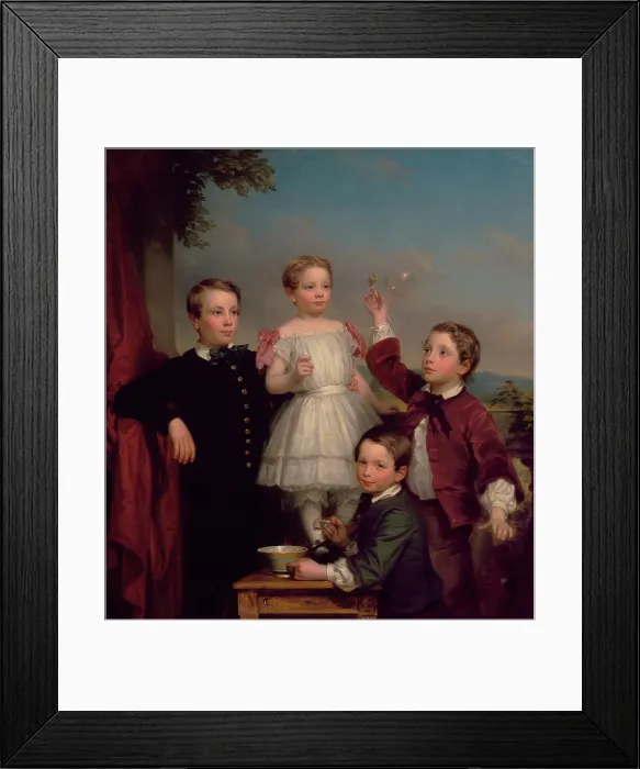 Framed Print : Portrait of Children (image 2 of 2), 1853. Creator: George Augustus Baker Framed Print : Portrait of Children (image 2 of 2), 1853. Creator: George Augustus Baker