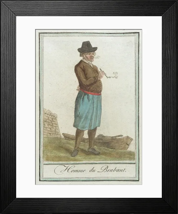 Framed Print : Costumes de Différents Pays, Homme du Brabant, c1797. Creator: Jacques Grasset de Saint-Sauveur Framed Print : Costumes de Différents Pays, Homme du Brabant, c1797. Creator: Jacques Grasset de Saint-Sauveur