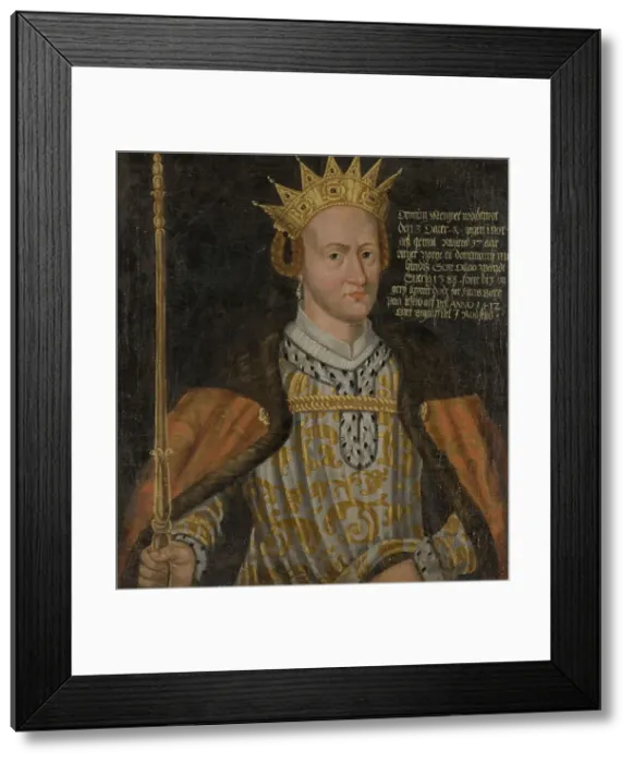 Framed Print : Margareta, 1353-1412, Queen of Denmark, Norway and Sweden, c14th century. Creator: Anon Framed Print : Margareta, 1353-1412, Queen of Denmark, Norway and Sweden, c14th century. Creator: Anon