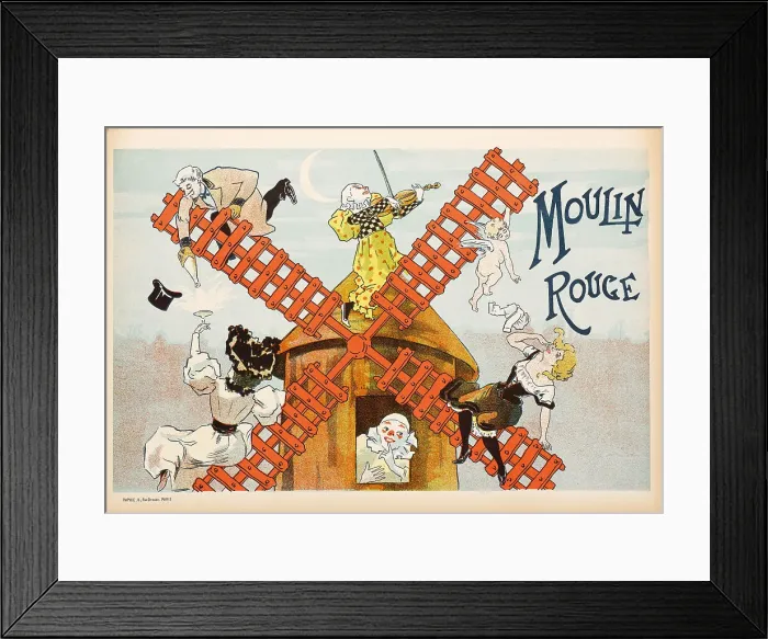 Framed Print : Moulin Rouge, 1897. Creator: Misti-Mifliez, Ferdinand (1865-1923) Framed Print : Moulin Rouge, 1897. Creator: Misti-Mifliez, Ferdinand (1865-1923)