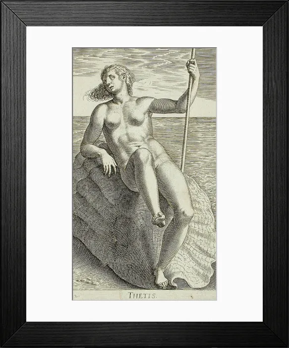 Framed Print : Thetis, 1587. Creator: Philip Galle Framed Print : Thetis, 1587. Creator: Philip Galle