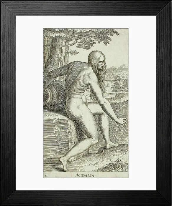 Framed Print : Acidalia, 1587. Creator: Philip Galle Framed Print : Acidalia, 1587. Creator: Philip Galle