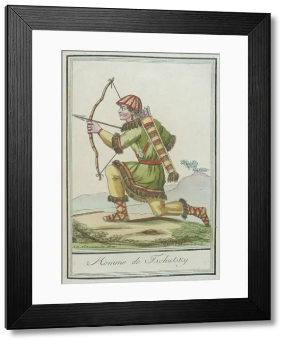 Framed Print : Costumes de Différent Pays, Homme de Tschutsky, c1797. Creator: Jacques Grasset de Saint-Sauveur Framed Print : Costumes de Différent Pays, Homme de Tschutsky, c1797. Creator: Jacques Grasset de Saint-Sauveur